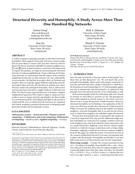 Structural Diversity and Homophily: a Study Across More Than One Hundred Big Networks