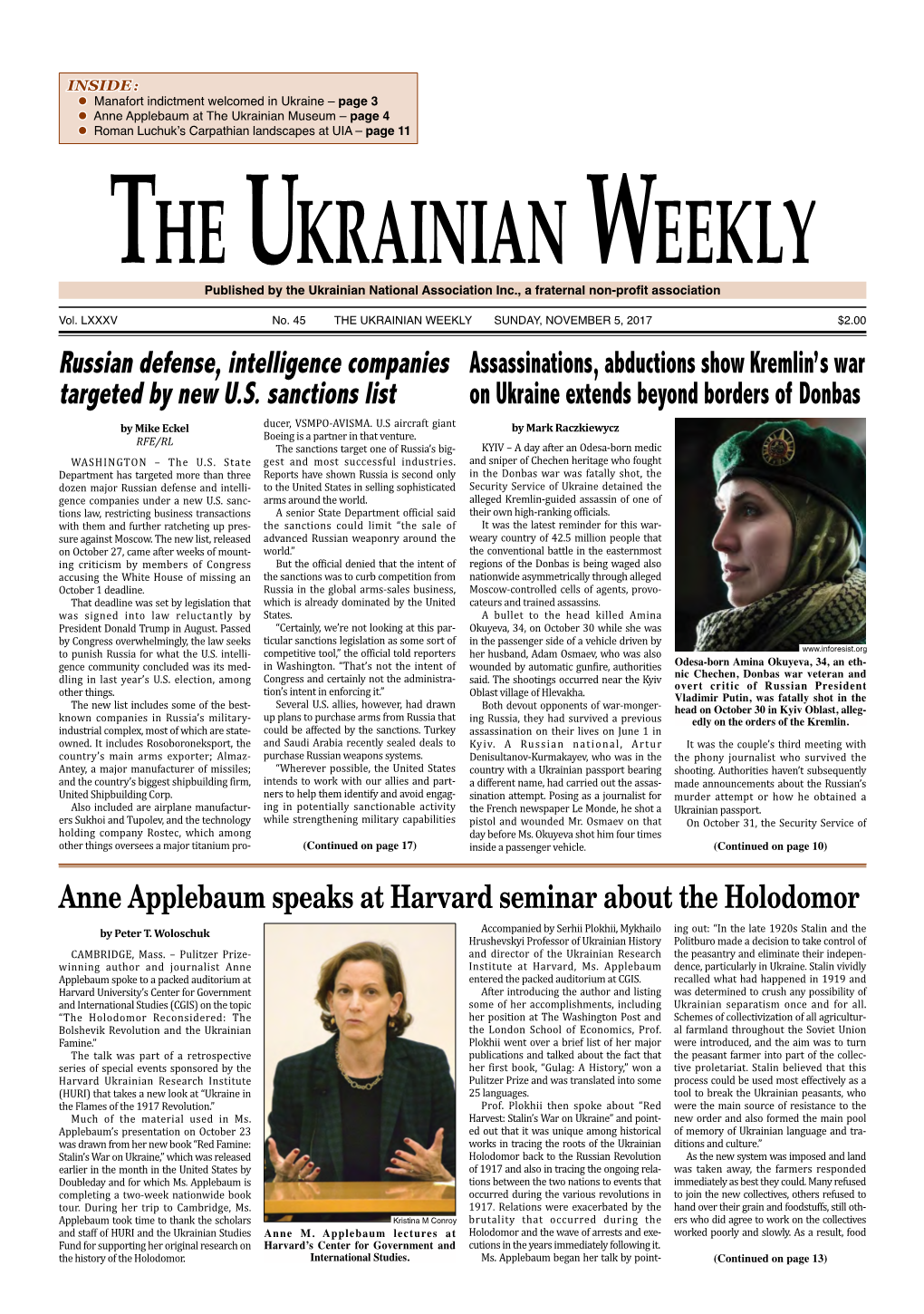 The Ukrainian Weekly, 2017