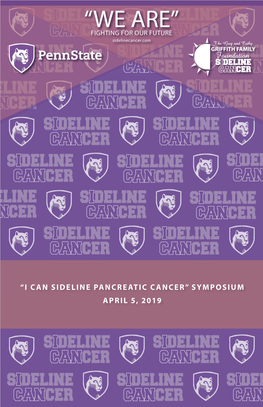 “I Can Sideline Pancreatic Cancer” Symposium April 5, 2019