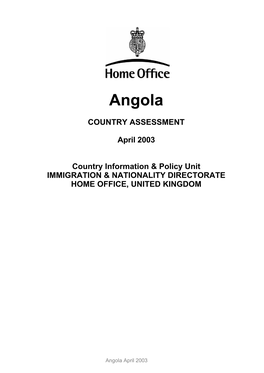Angola April 2003