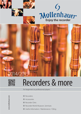 Enjoy the Recorder W Mollenhauer Recorder Workshop