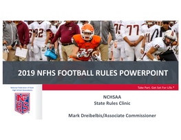 2019-20 NCHSAA Football Rules Clinic