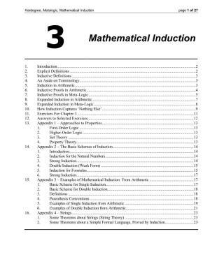 3 Mathematical Induction