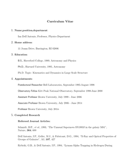 Curriculum Vitae [PDF]