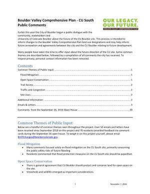 Boulder Valley Comprehensive Plan - CU South Public Comments
