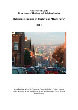 Religious Mapping of Burley and 'Hyde Park'