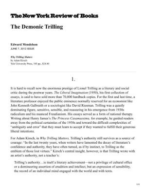 The Demonic Trilling