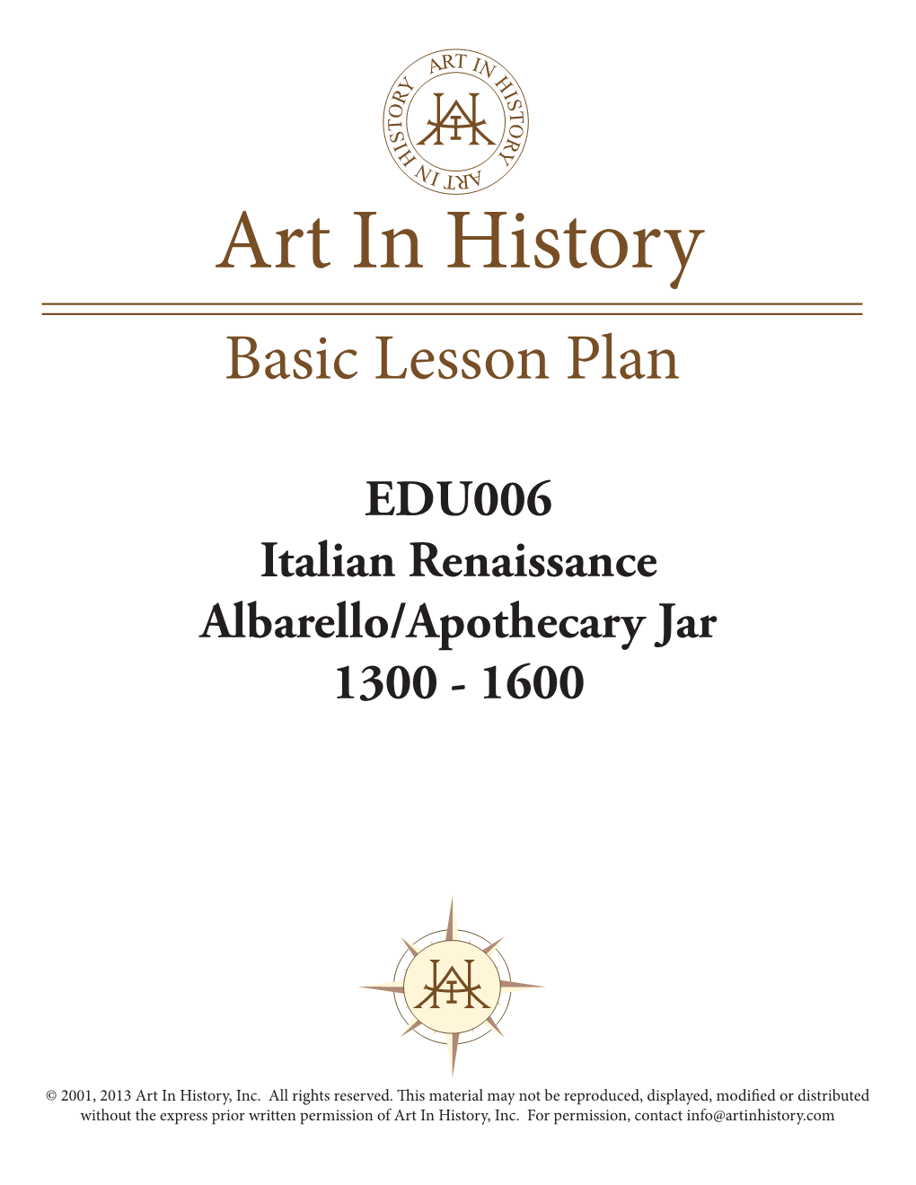 Art in History Basic Lesson Plan