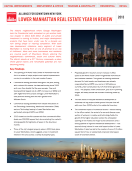 Lower Manhattan Real Estate Year in Review 2013