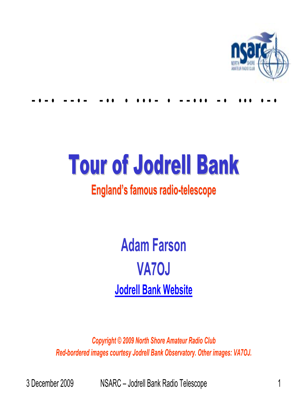 Tour of the Jodrell Bank Radio Telescope