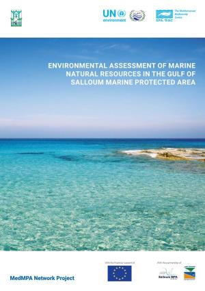 Environmental Assessment of Marine Natural Resources in the Gulf of Salloum Marine Protected Area