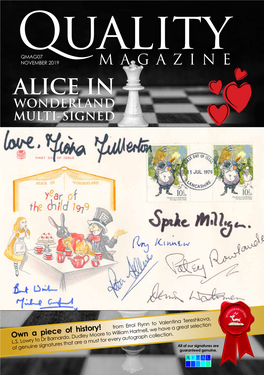 Alice in Wonderland Multi-Signed
