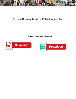Remote Desktop Services Publish Application
