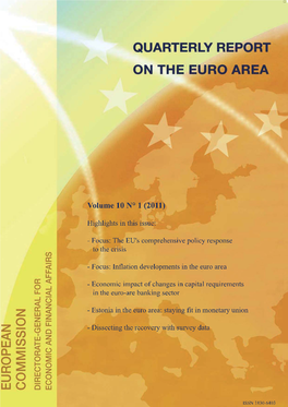 Quarterly Report on the Euro Area I/2011 Growth