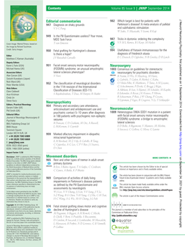 Contents Editorial Commentaries Neuropsychiatry Movement