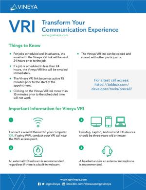 VRI Transform Your Communication Experience