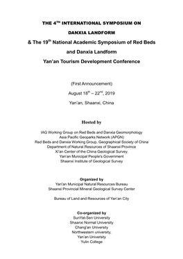 & the 19 National Academic Symposium of Red Beds And