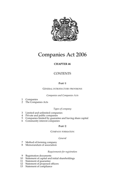 Companies Act, 2006, C. 46