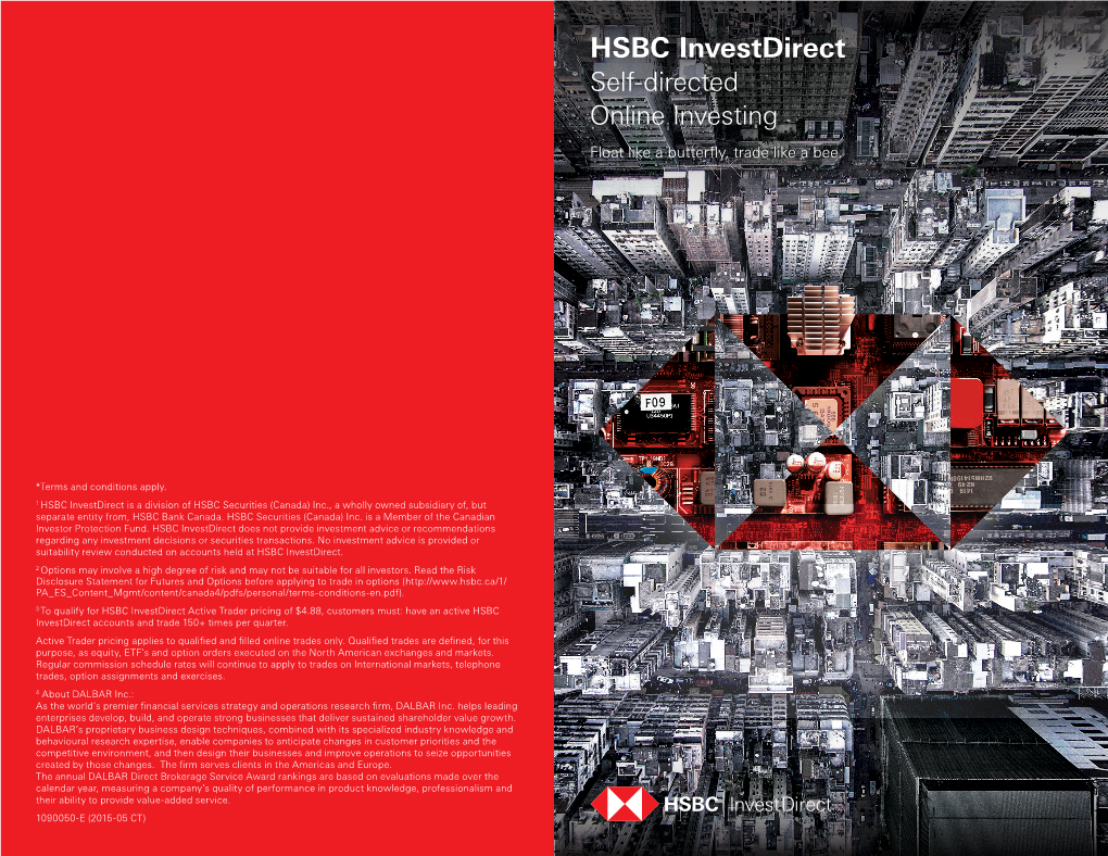 HSBC Investdirect Self-Directed Online Investing Float Like a Butterfly, Trade Like a Bee