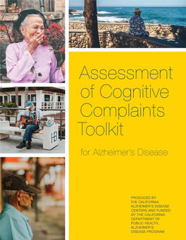 Assessment of Cognitive Complaints Toolkit for Alzheimer’S Disease