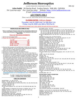 20-1 Auction Catalog PDF Download