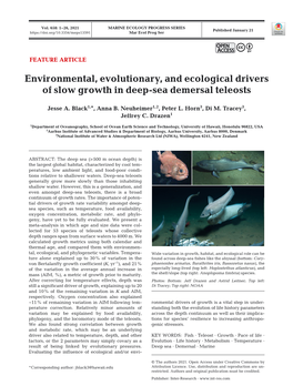 Environmental, Evolutionary, and Ecological Drivers of Slow Growth in Deep-Sea Demersal Teleosts