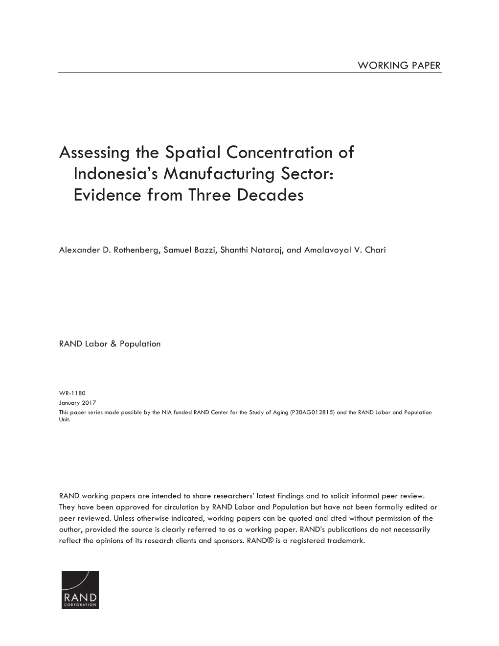 Assessing the Spatial Concentration of Indonesia's Manufacturing Sector