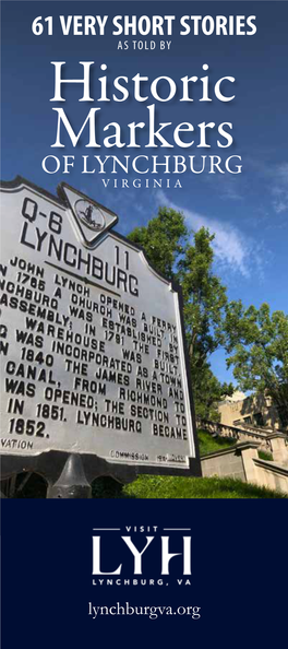Historic Markers of LYNCHBURG VIRGINIA