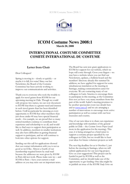 ICOM Costume News 2008:1 March 20, 2008