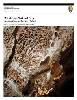 Wind Cave National Park Geologic Resources Inventory Report