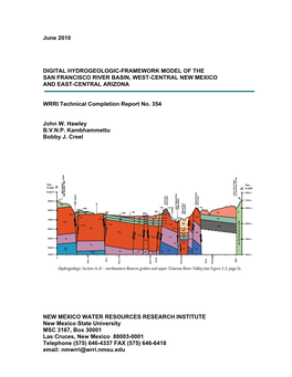 June 2010 DIGITAL HYDROGEOLOGIC‐FRAMEWORK