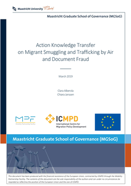 Action Knowledge Transfer on Migrant Smuggling and Trafficking by Air and Document Fraud ____