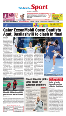 Qatar Exxonmobil Open: Bautista Agut, Basilashvili to Clash in Final