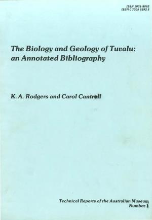 The Biology and Geology of Tuvalu: an Annotated Bibliography