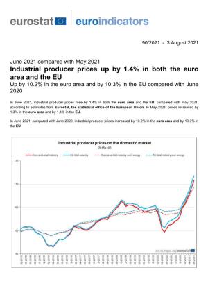 Industrial Producer Prices up by 1.4% in Both the Euro Area and the EU up by 10.2% in the Euro Area and by 10.3% in the EU Compared with June 2020