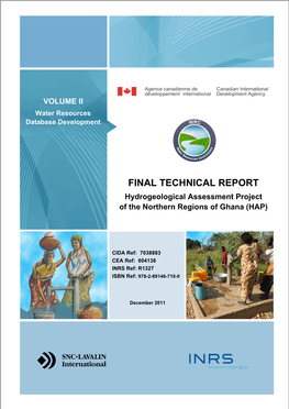 FINAL TECHNICAL REPORT Hydrogeological Assessment Project
