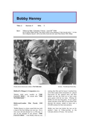 Bobby Henrey