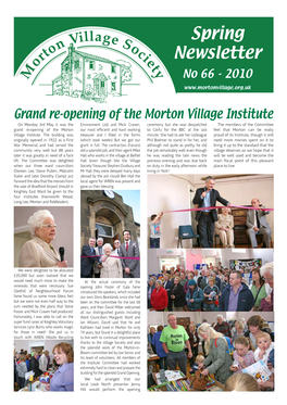 Village Society Newsletter