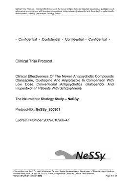 Clinical Trial Protocol