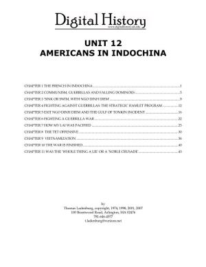 Unit 12 Americans in Indochina
