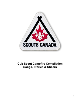 Cub Scout Campfire Compilation Songs, Stories & Cheers