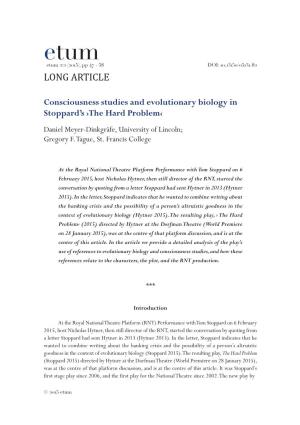 LONG ARTICLE Daniel Meyer-Dinkgräfe, University of Lincoln; Gregory F