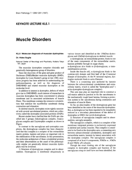 Muscle Disorders