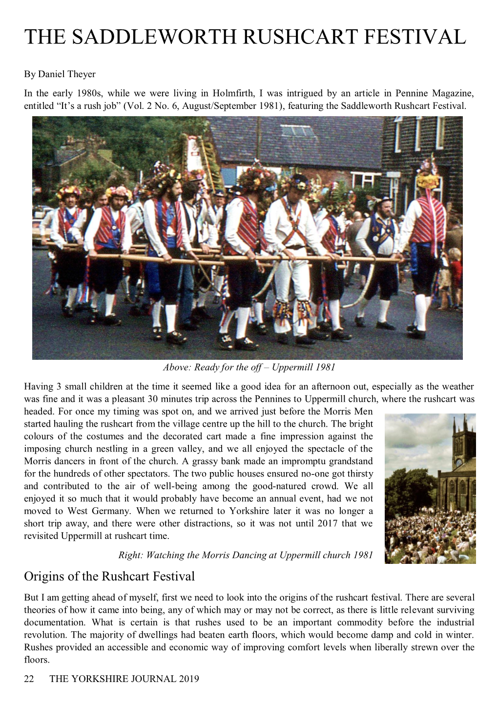 The Saddleworth Rushcart Festival