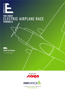 Electric Airplane Race Formula