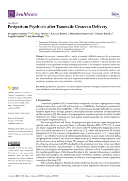 Postpartum Psychosis After Traumatic Cesarean Delivery