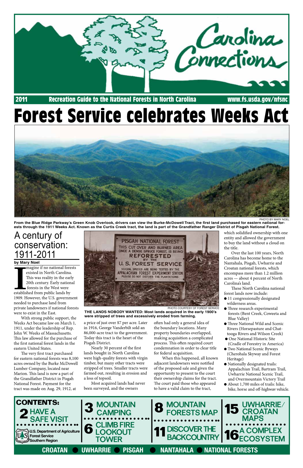 NATIONAL FORESTS Forest Service Celebrates Weeks