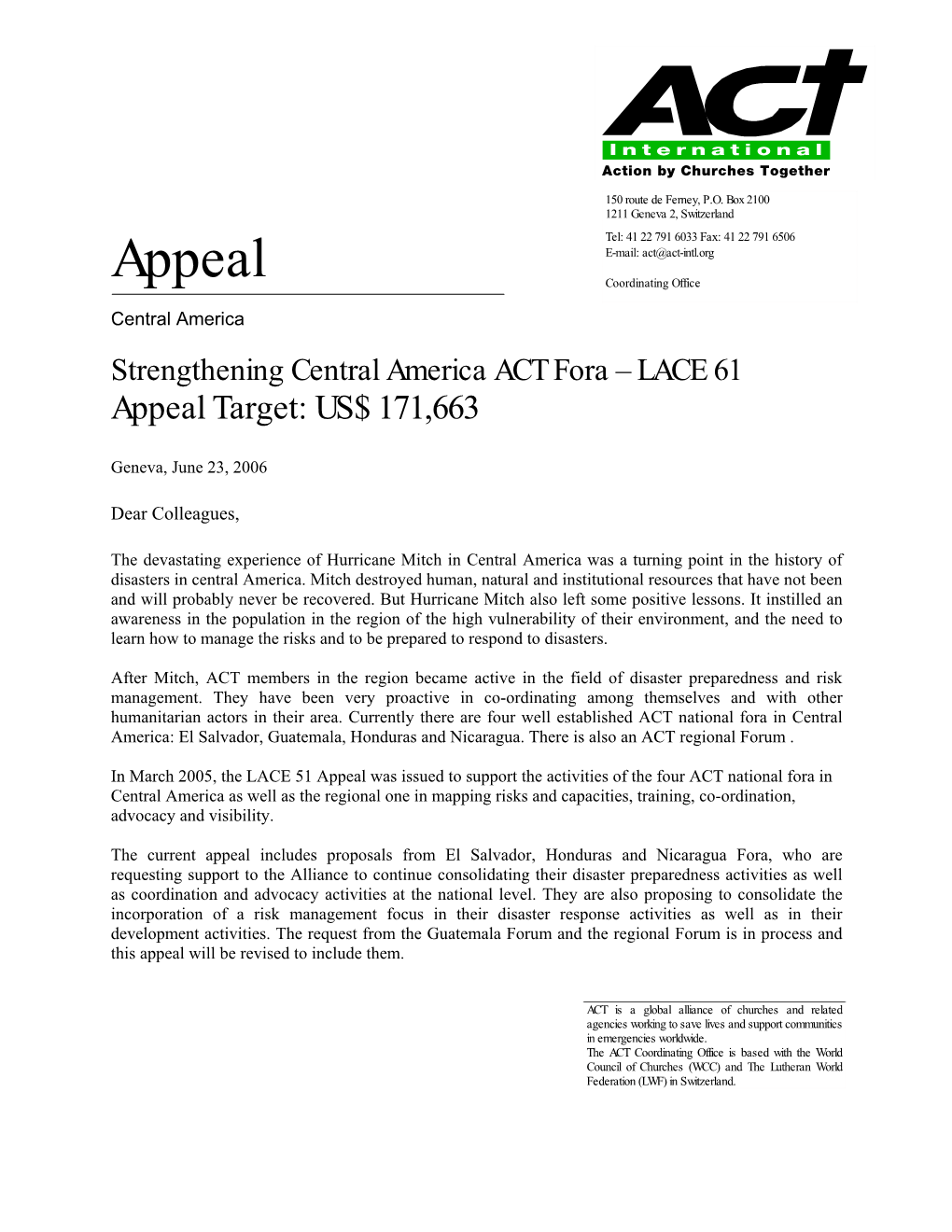 Check List Act Appeals Format