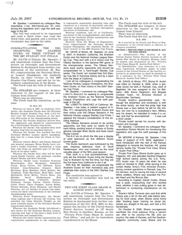 CONGRESSIONAL RECORD—HOUSE, Vol. 153, Pt. 15 July 30
