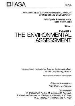 The Environmental Assessment